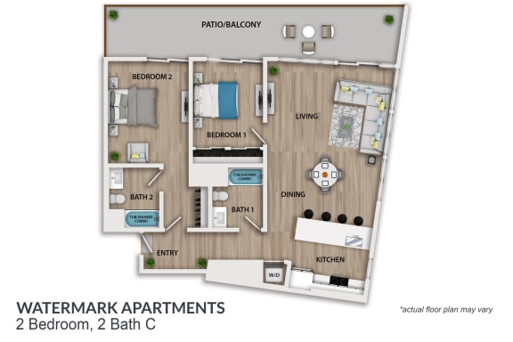 a floor plan of a room with a bedroom and a bathroom