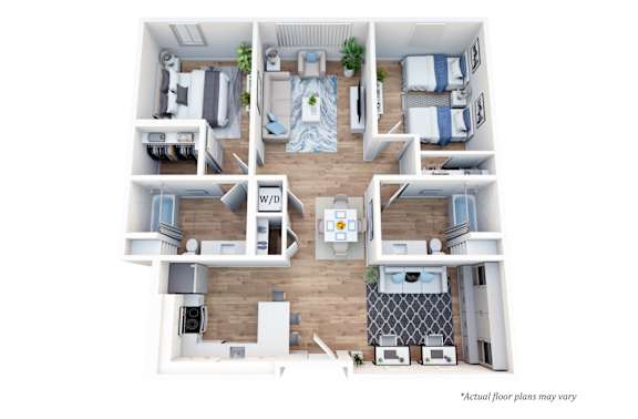 a 2400 sq ft floor plan with a bedroom and a living room
