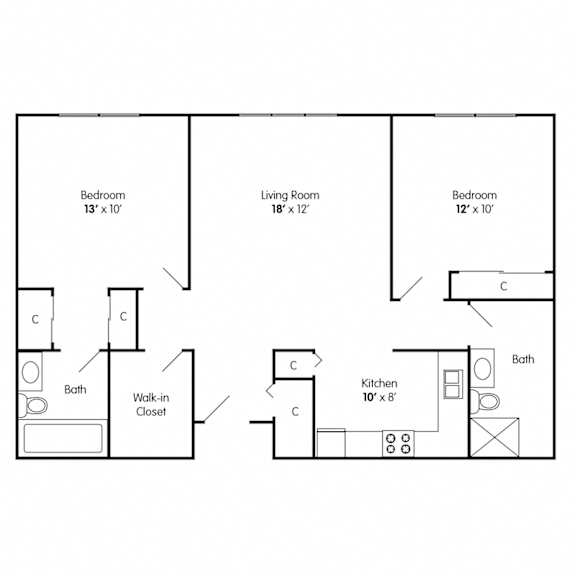 Two Bedroom Apartment Racine WI