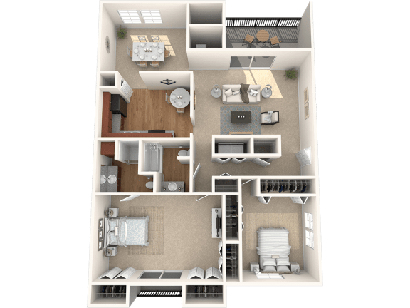 Floor Plan  Keystone Crossing Apartment 3 Bedroom