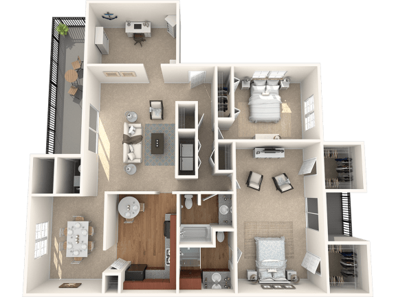 Floor Plan  North Keystone Apartment Community