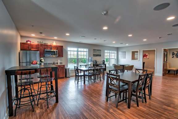 Bright Dining Room at Iroquois Village, Niskayuna, New York