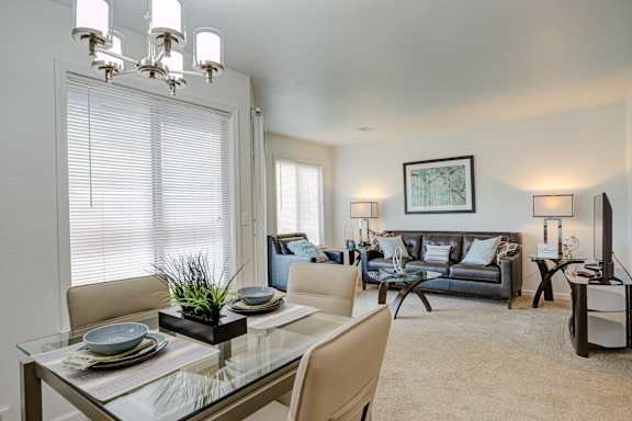 Cozy Living Room at Heather Ridge Apartments, Westland, MI, 48185