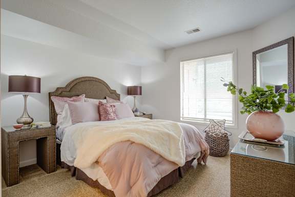 Cozy Bedroom at Heather Ridge Apartments, Michigan