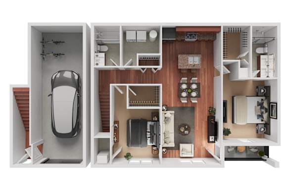 Vertex Phase 2 Floor Plan at Meridian West Shore, Pennsylvania