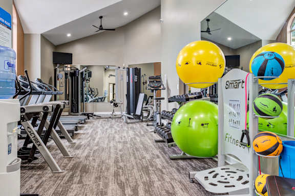 Spacious Fitness Center at Woodland Meadows, Clinton Township, MI