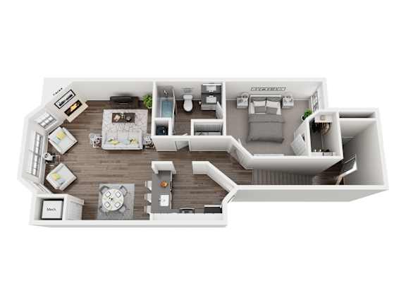 Floor Plan  Kensington II Upper Floorplan at Woodland Meadows, Michigan, 48035
