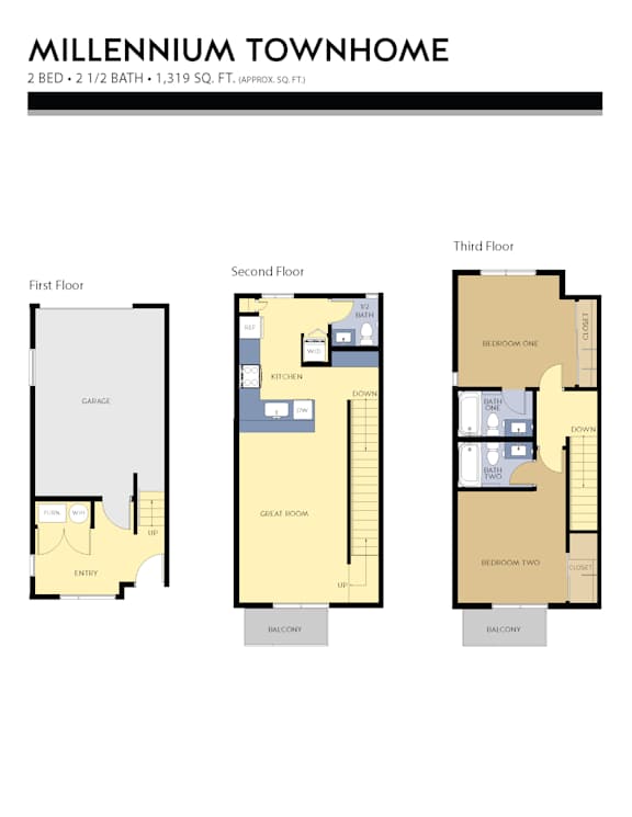 2 bed 2 bath J at Liberty Square Apartments - Saltlake City, UT Apartments, Saltlake City