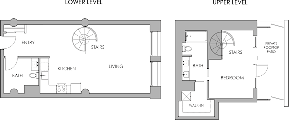 PH3 Studio Floorplan at Garment Lofts Apartments, Los Angeles, CA