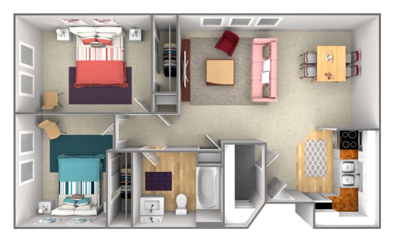 Windsor Square 2 Bedroom Floorplan