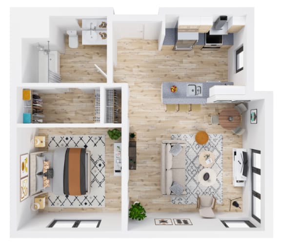 Fuller Station Floorplan_Two Bedroom