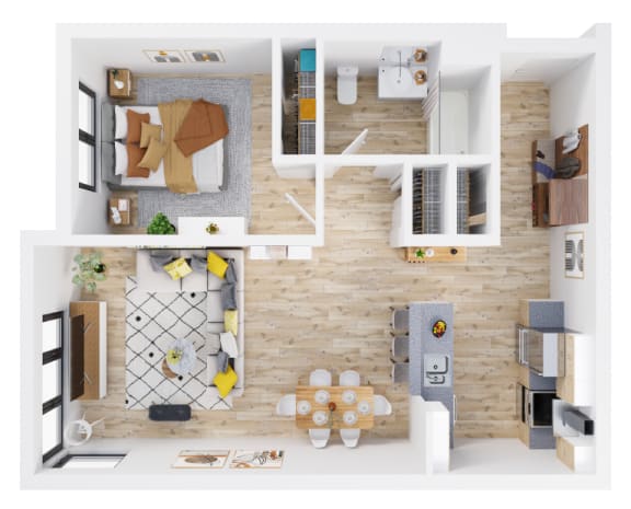 Fuller Station Floorplan_Two Bedroom