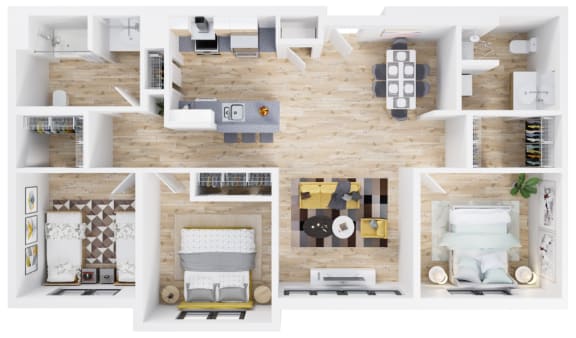 Fuller Station Floorplan_Two Bedroom