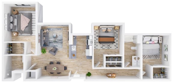 Fuller Station Floorplan_Three Bedroom
