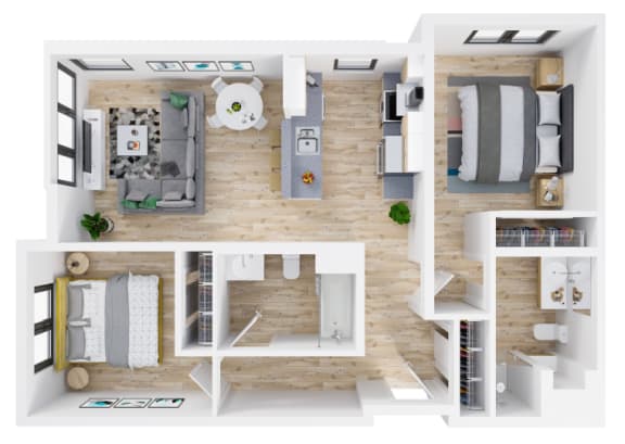 Fuller Station Floorplan_Two Bedroom