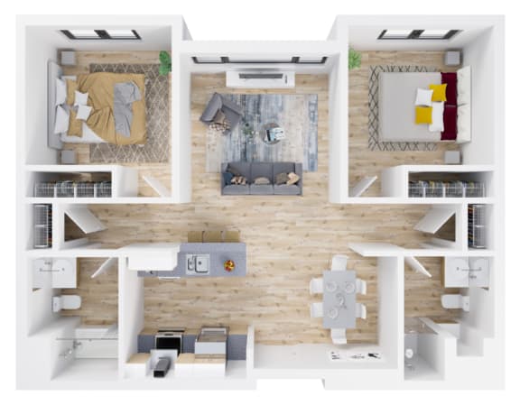 Fuller Station Floorplan_Two Bedroom