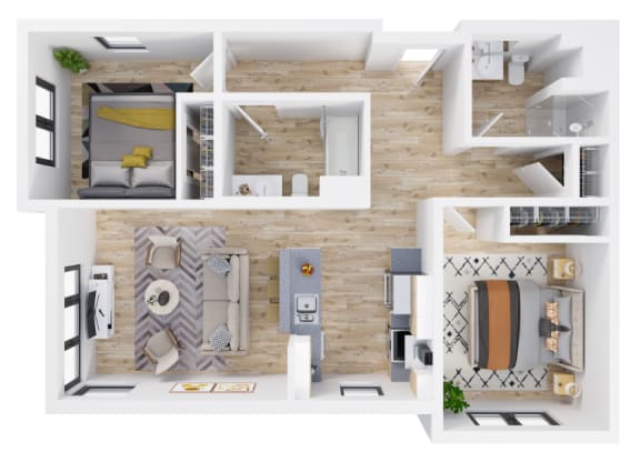 Fuller Station Floorplan_Two Bedroom