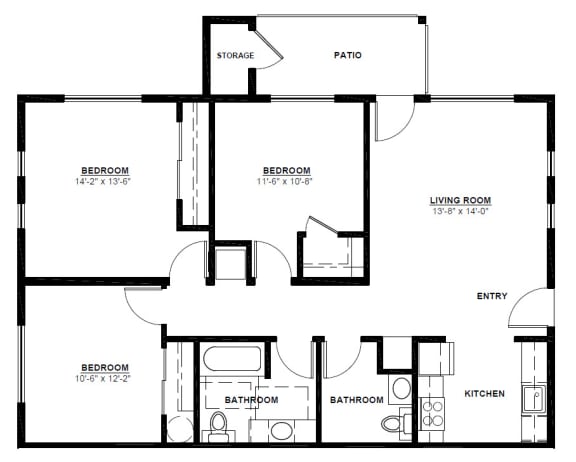 a floor plan of a house