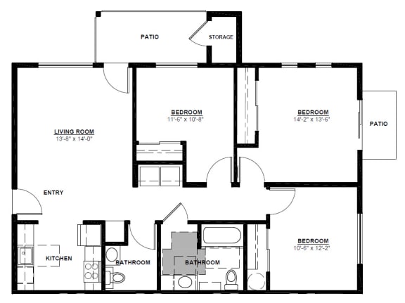 a floor plan of a house
