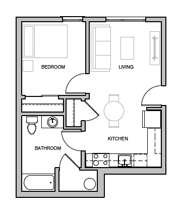 bedroom floor plan an in 2d