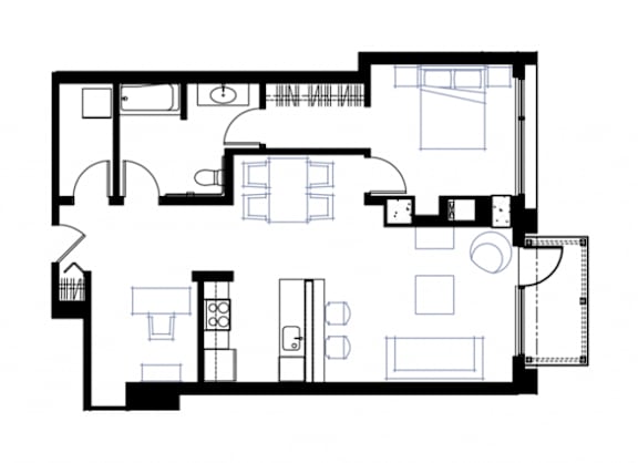 a floor plan of a house royalty free illustration
