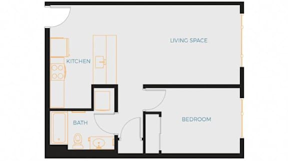 a floor plan of a sq ft apartment