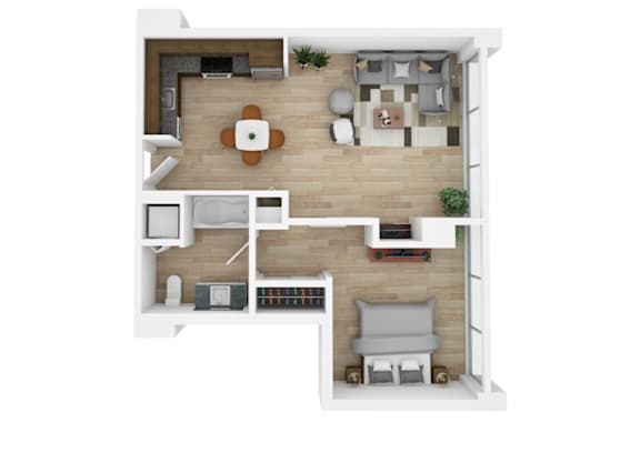 bedroom floor plan and layouts of a 1 bedroom apartment