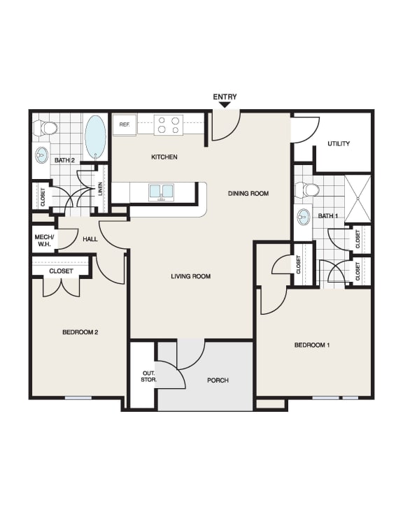 a floor plan of a 2103 sq ft apartment