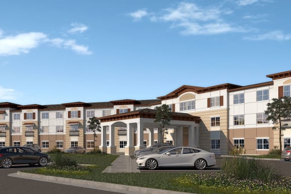 A rendering of Greenlawn Manor Apartments in New Smyrna Beach, FL