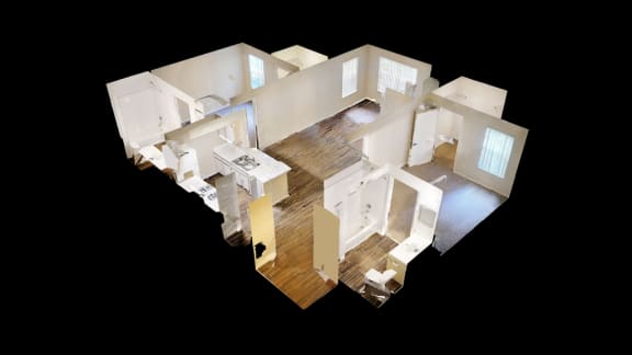 Two Bedroom Two Bathroom Floor Plan