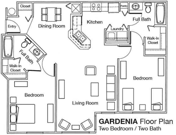 2x2 floor plan