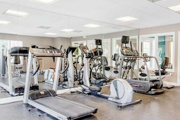 Two Level Fitness Center at Central on the Green Apartment Homes, Raleigh, North Carolina