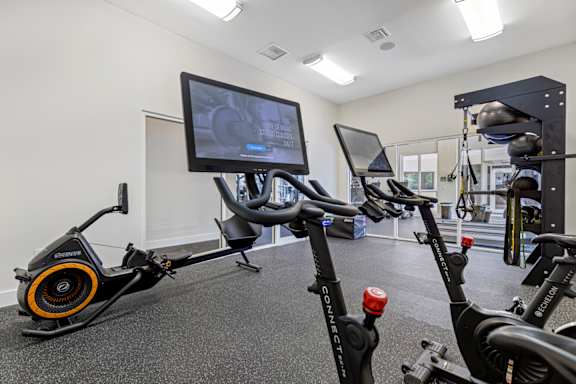 fitness center with equipment