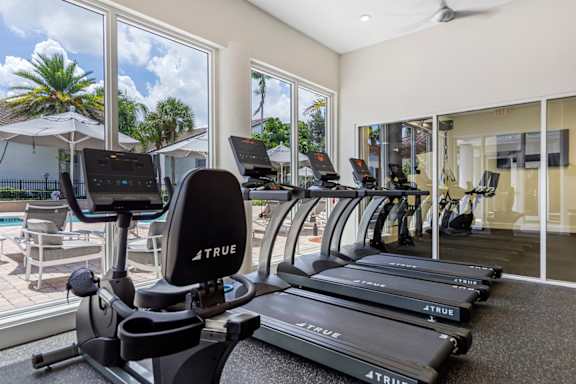 fitness center with equipment