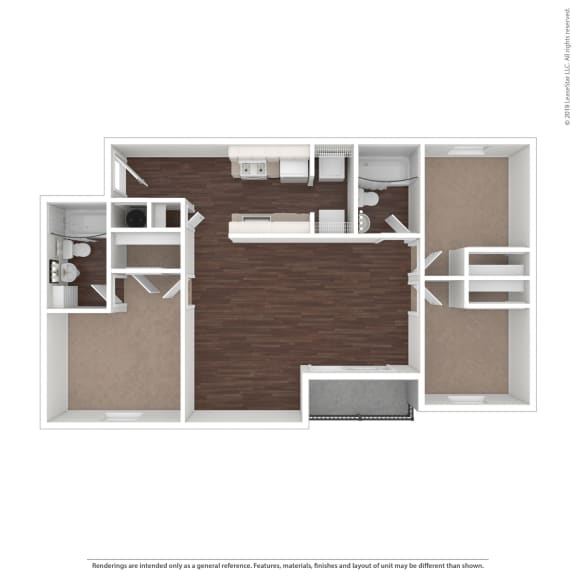 3 Bedroom 2 Bathroom Floor Plan