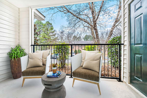 Private Balcony And Patio at Caveness Farms Apartments, North Carolina, 27587
