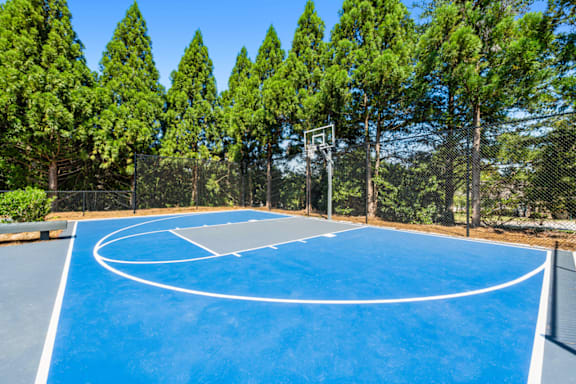 Open Basketball Court at Caveness Farms Apartments, Wake Forest