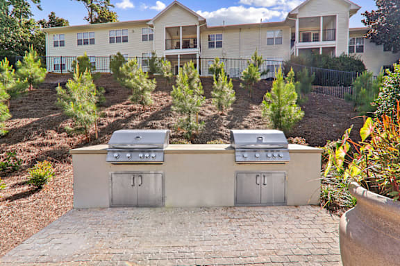 Community Grill Stations at Caveness Farms Apartments, Wake Forest, NC