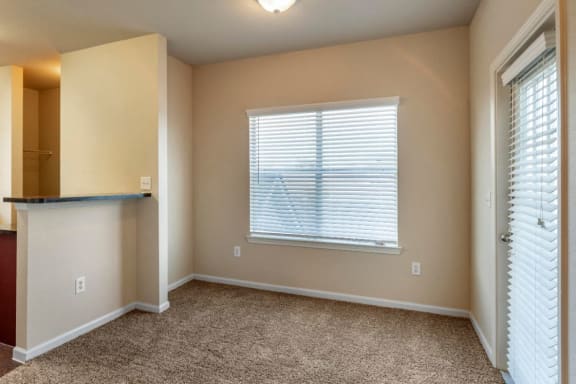 Dining room with window