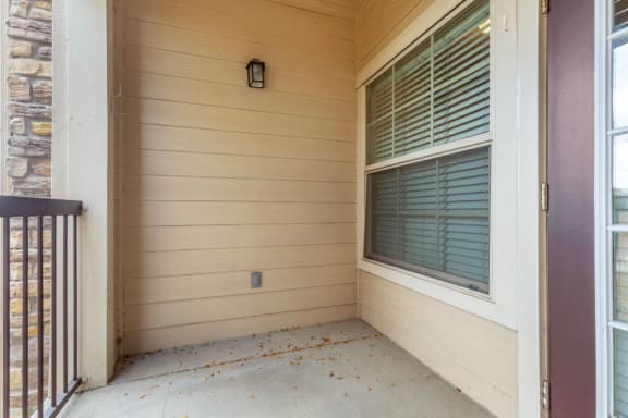 Balcony with large window