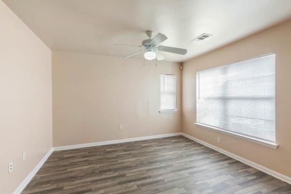 Living room with ceiling fan