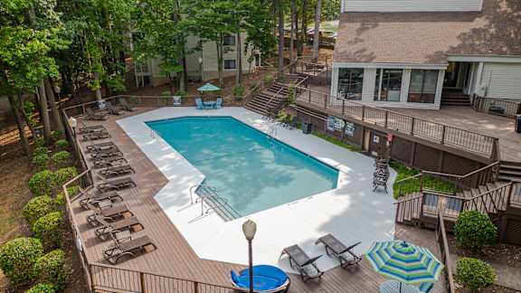 swimming pool with sundeck