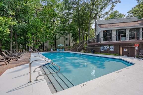 swimming pool with sundeck