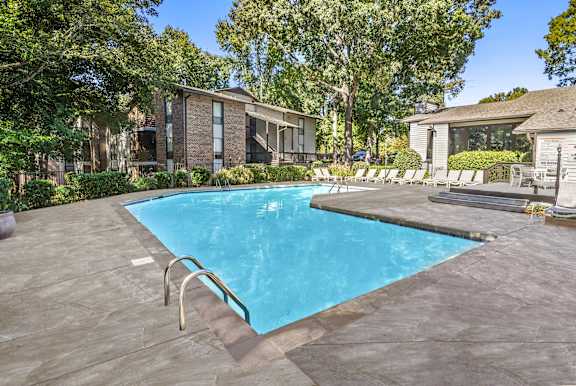 Pool view at Madison Southpark Apartment Homes, Charlotte, NC