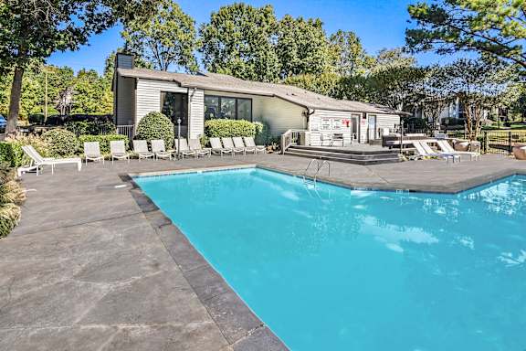 Pool patio at Madison Southpark Apartment Homes, Charlotte, 28226