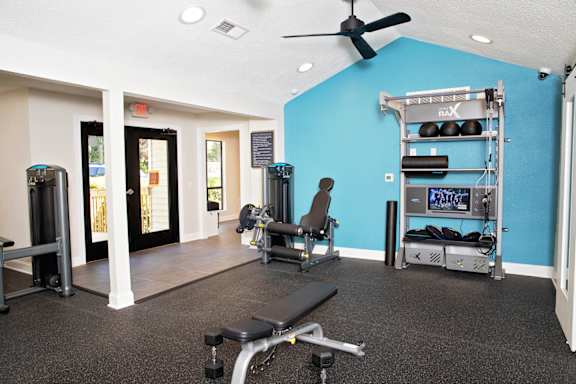 fitness center with equipment