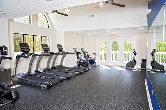 fitness center with equipment