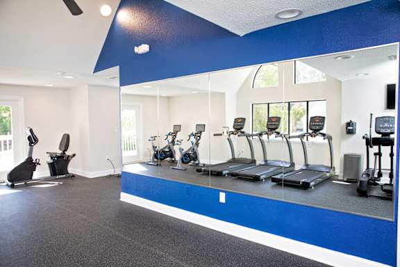 fitness center with equipment