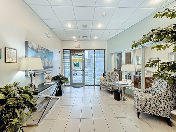 leasing office lounge