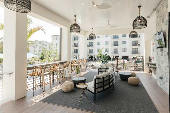 outdoor lounge seating